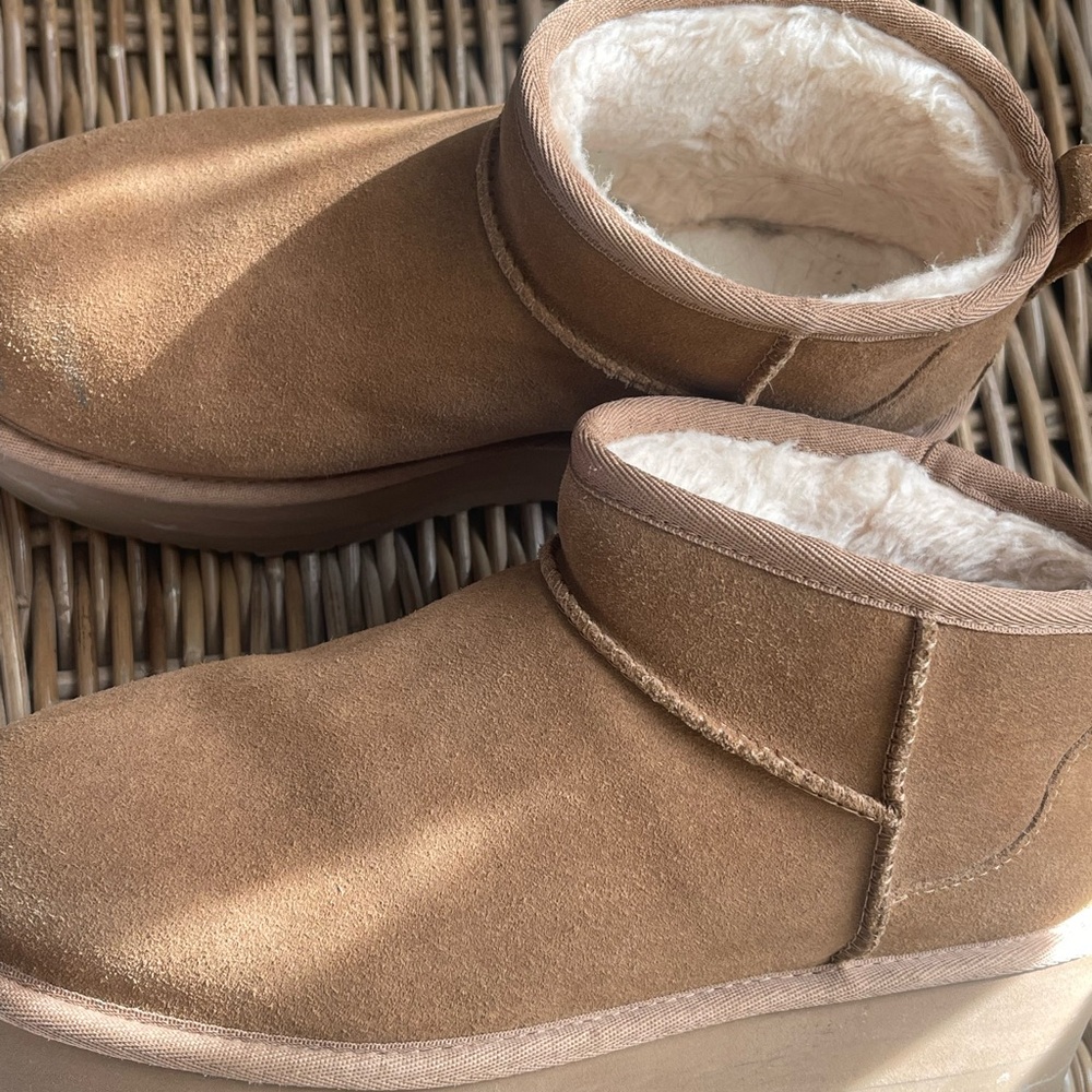 UGG Tan Platform Shoes